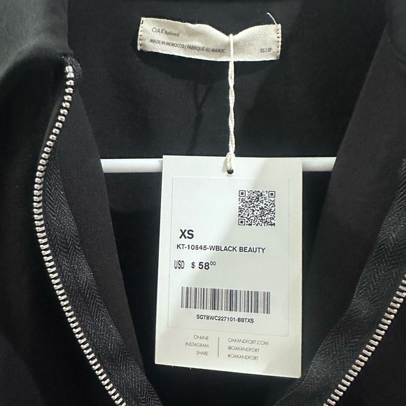 Oak and Fort Collared Half Zip Tee - Picture 3 of 5